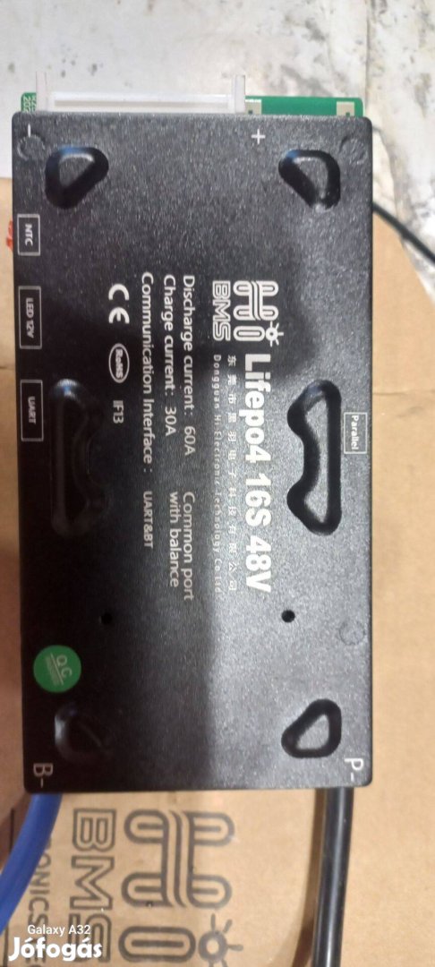 Smart HI BMS 48V 16S Lifepo4 60Amper 5Amper paralell modullal