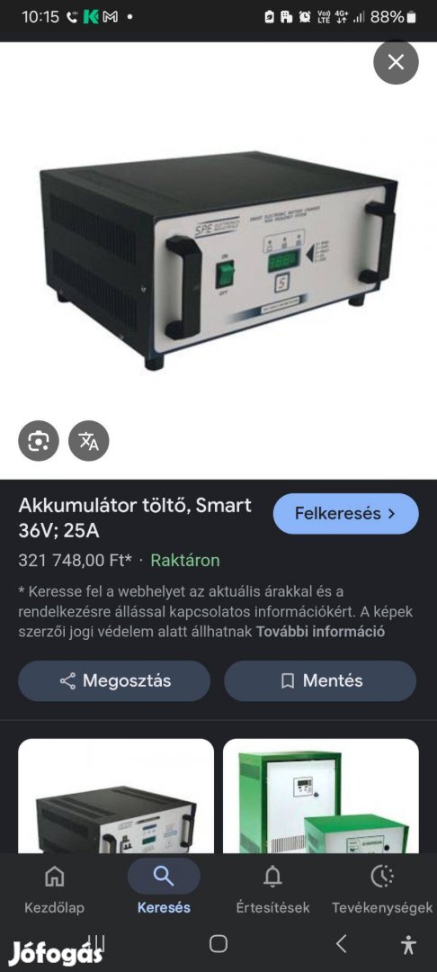 Smart akkumlátor töltő