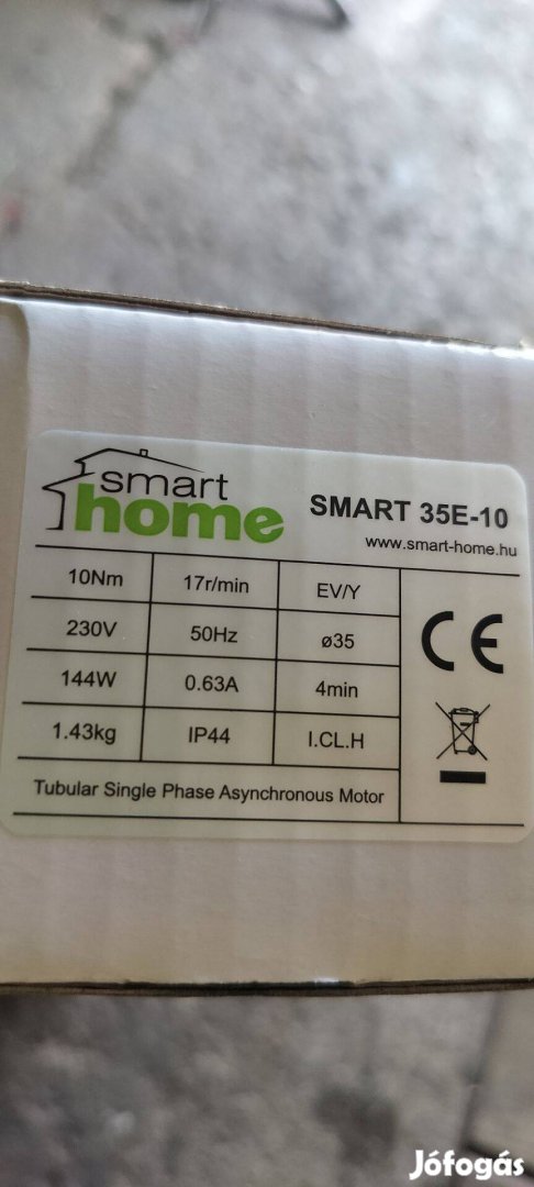 Smarthome rádiós 10Nm redőnymotor új eladó