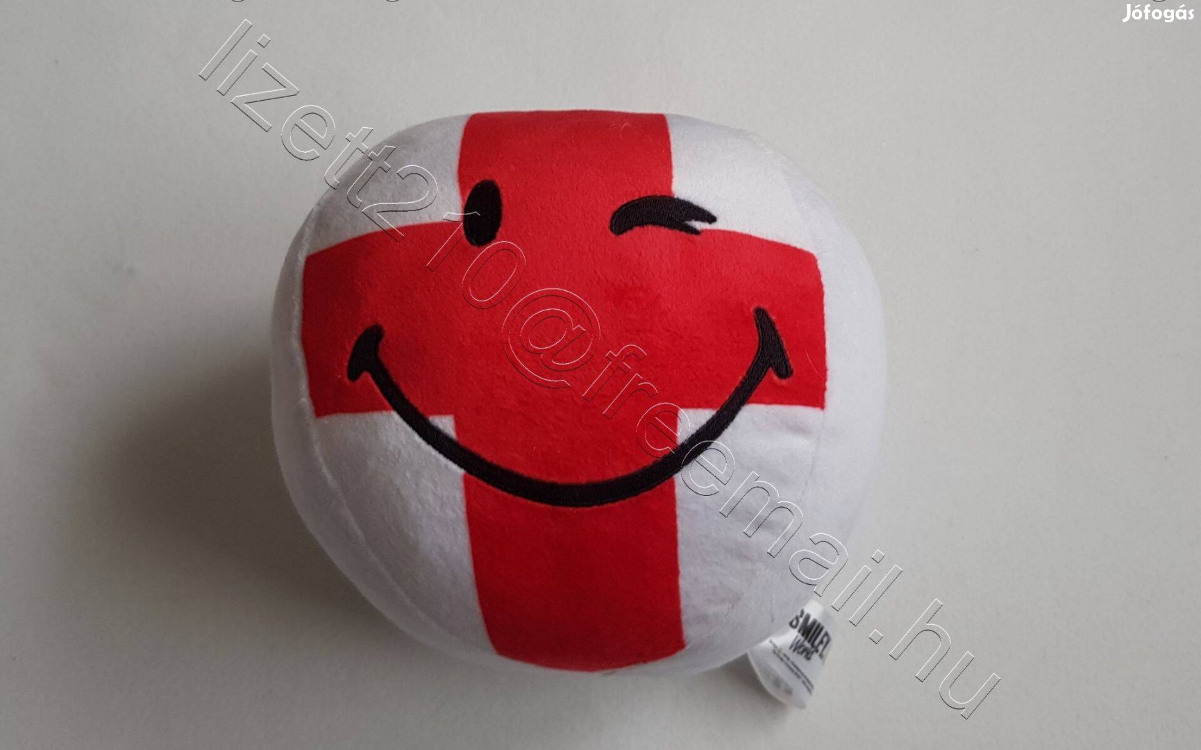 Smiley World zászlós plüss labda Történelmi Patrik-keresztes ír zászló