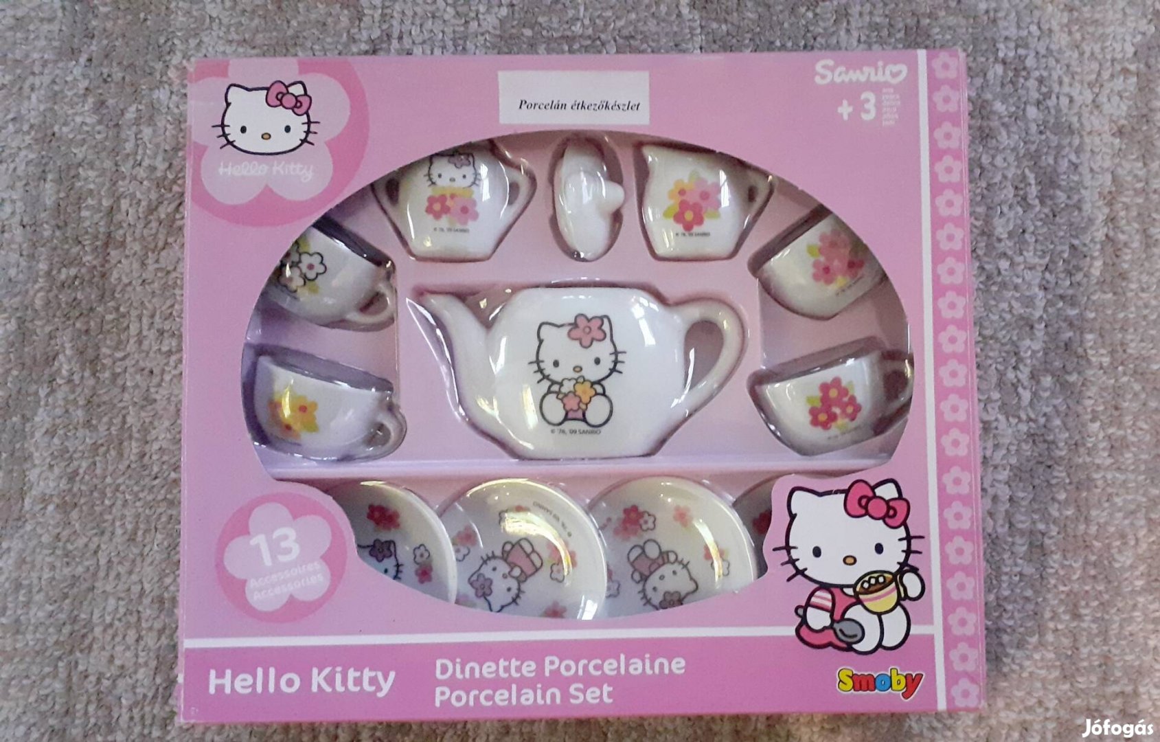 Smoby Sanrio Hello Kitty porcelán teáskészlet