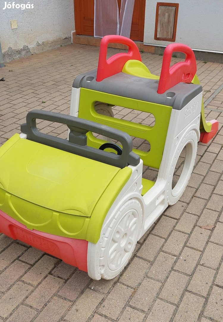 Smoby autós mászóka homokózó résszel újszerű állapotban