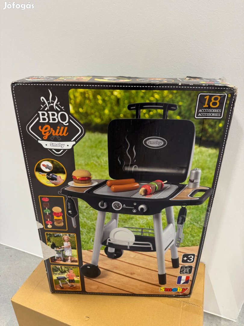 Smoby bbq grill játék gyerekeknek