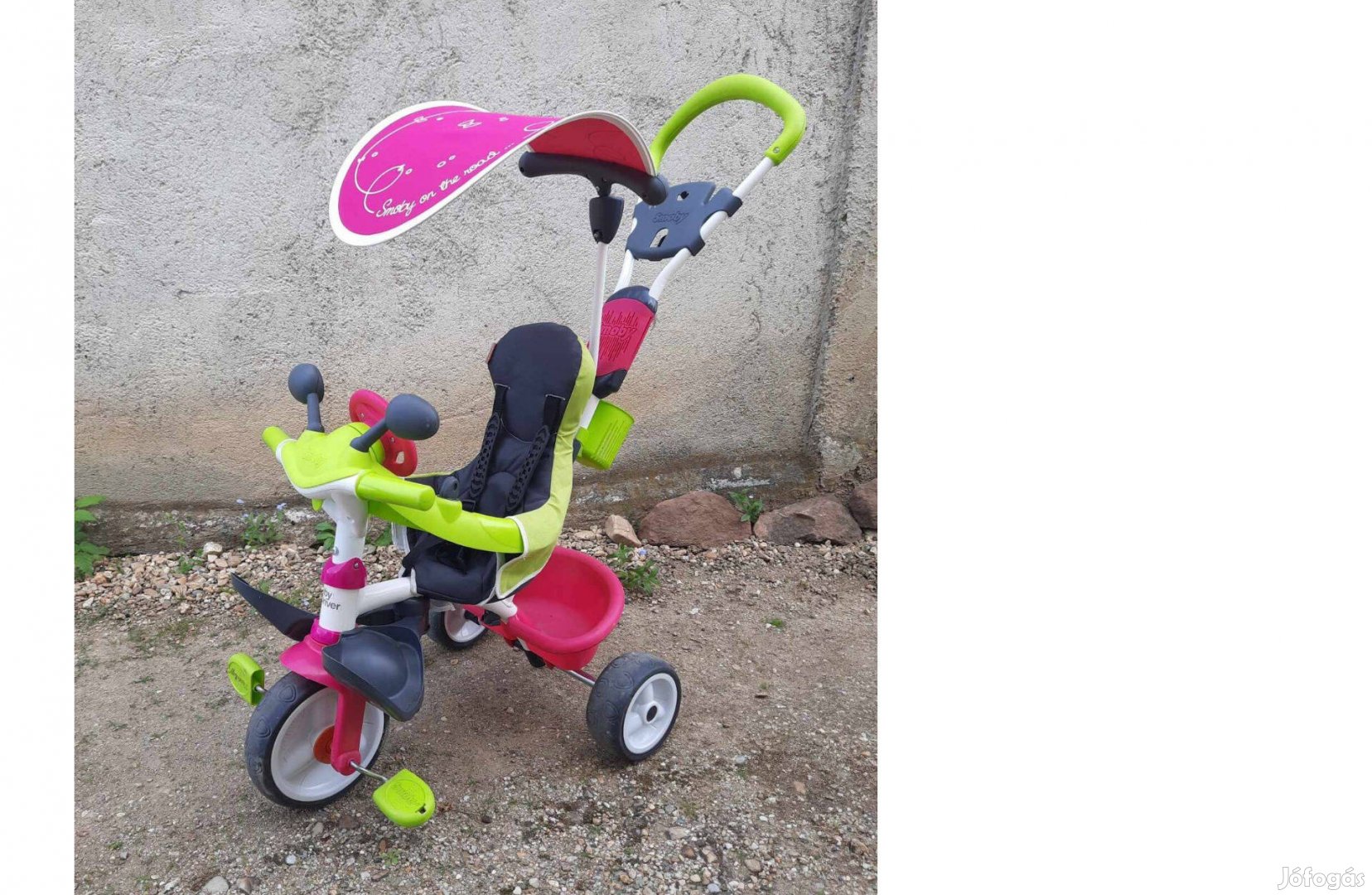 Smoby három kerekű gyerek bicikli újszerű állapotban eladó