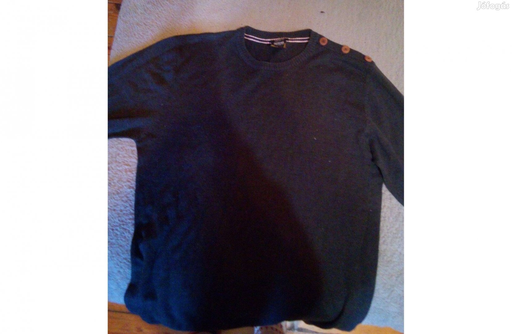 Smog vékony sötétszürke Férfi pulcsi XL-es méretben, Új