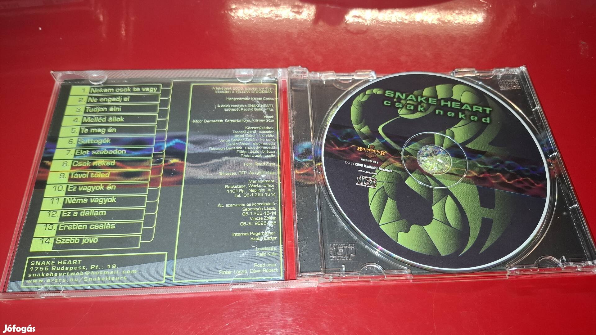 Snake Heart Csak Neked Cd 2000