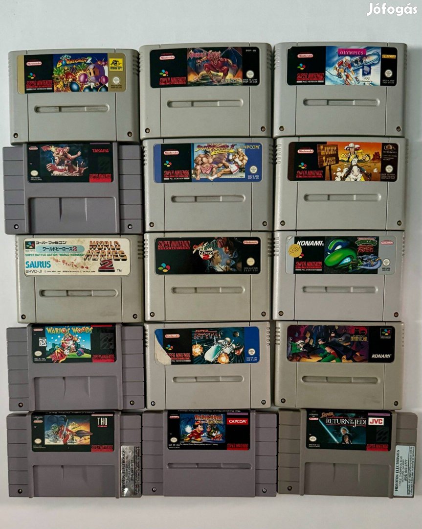 Snes/Nes játék kazetták