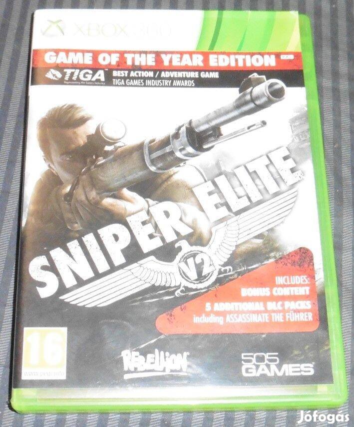 Sniper Elite 2. GOTY (mesterlövészes) Gyári Xbox 360, Xbox ONE Játék
