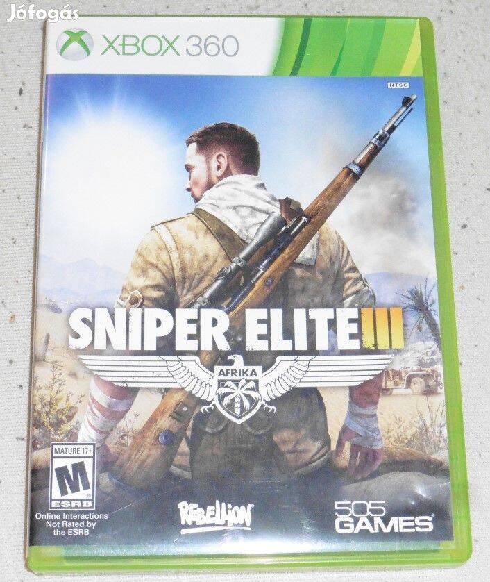 Sniper Elite 3. (mesterlövészes) Gyári Xbox 360 Játék akár féláron