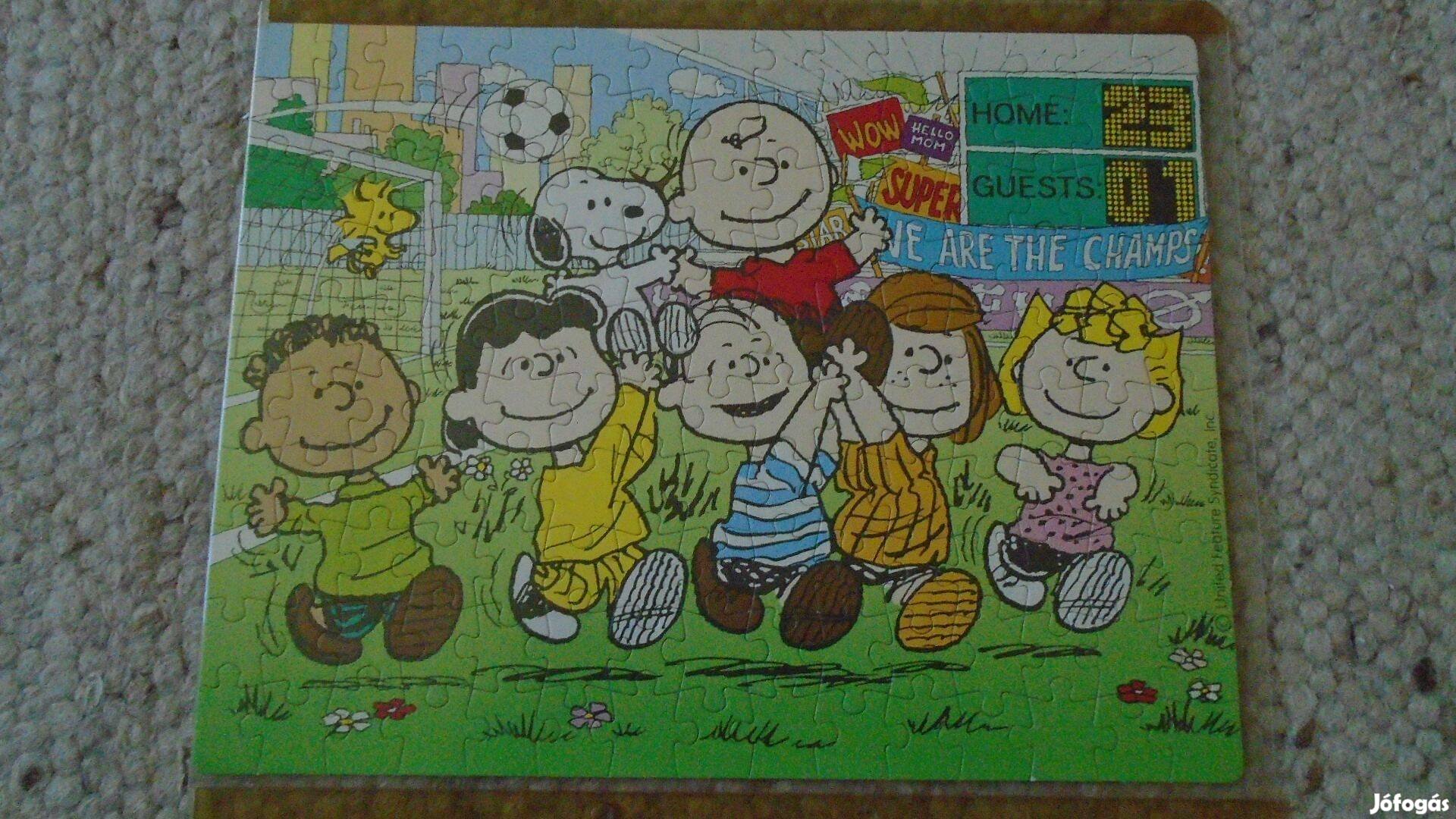 Snoopy - Kinder Óriás tojásos Puzzle - komplett, papírral együtt