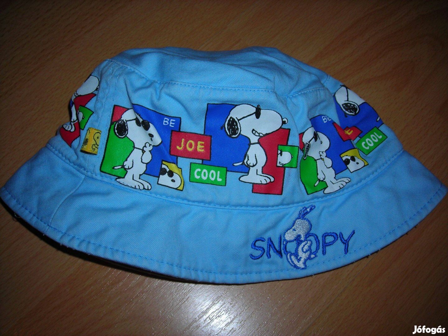 Snoopy mintás pamut kalap sapka kb 4-6 év 54 cm