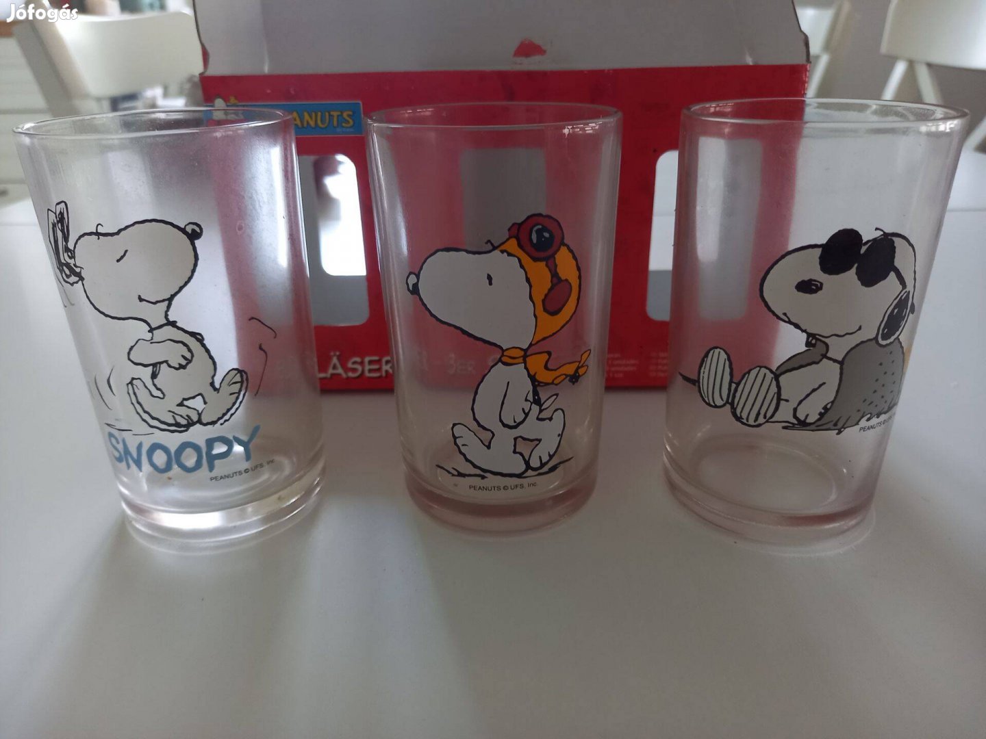 Snoopy pohár 3db