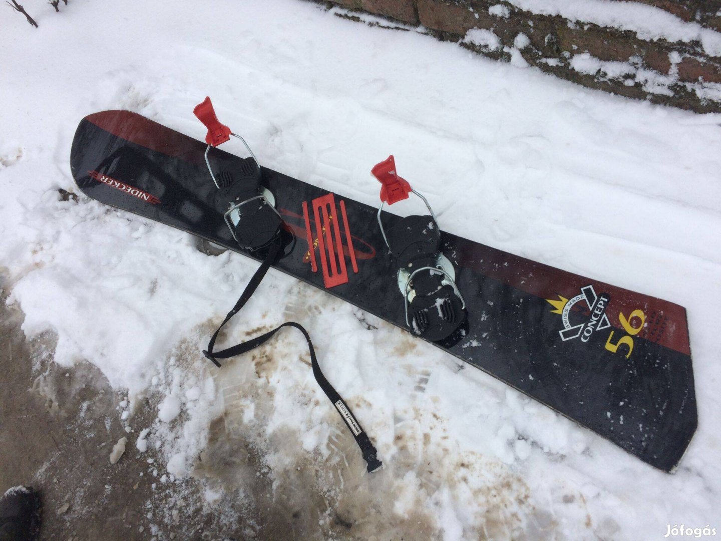 Snowboard Nidecker Swiss made 156 cm kemény kötéssel