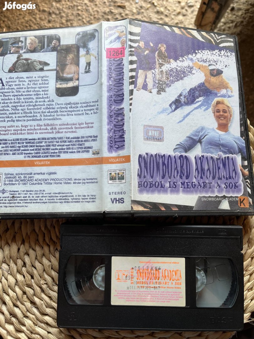 Snowboard akadémia vhs kazetta