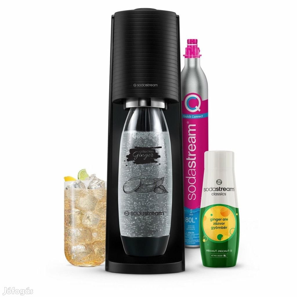 SodaStream Terra Black Ginger Limited Edition fekete szódagép MegaPac