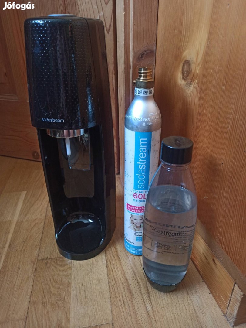 Sodastream Black Spirit szódagép + palack + CO2 patron