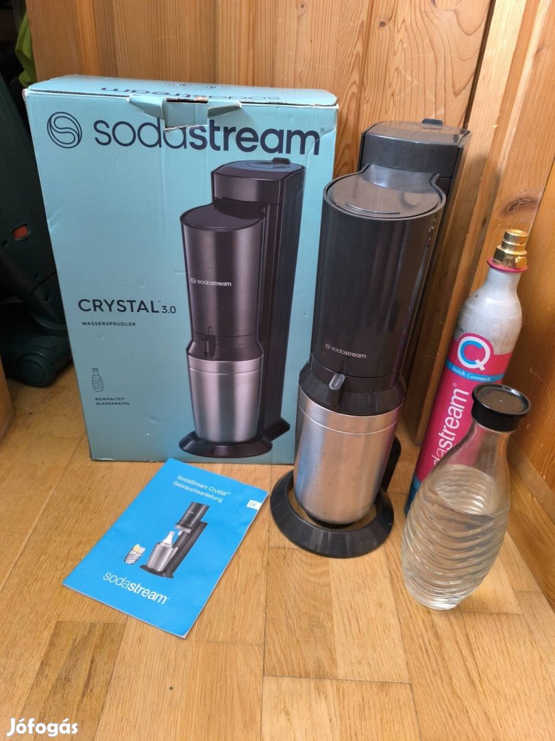 Sodastream Crystal 3.0 szódagép + üveg + CO2 patron