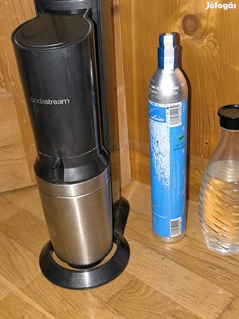 Sodastream Crystal Inox szódagép + üveg + CO2 patron