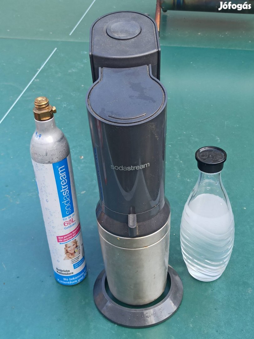 Sodastream Crystal inox szódagép + palack + CO2 patron