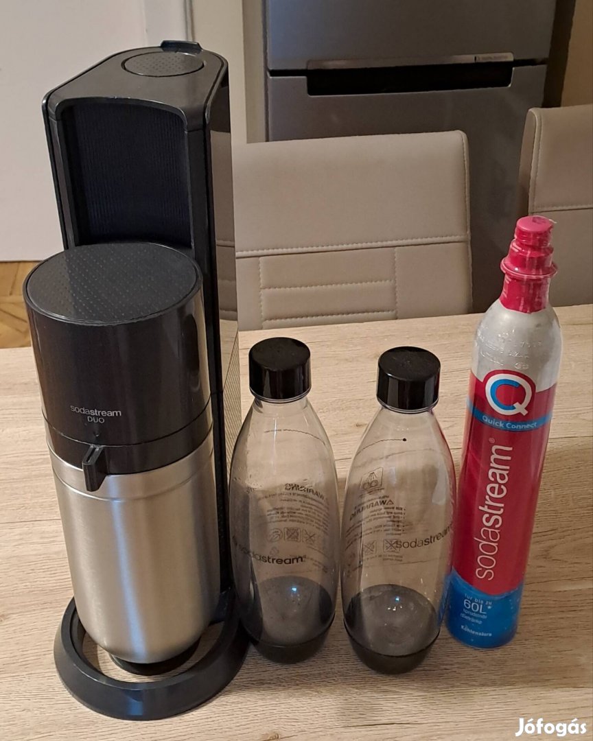 Sodastream Duo szódagép 2 palackkal, 1 bontatlan patronnal