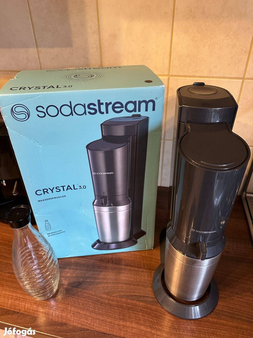 Sodastream Szódagép Crystal 3.0 nemesacél 1 év garancia