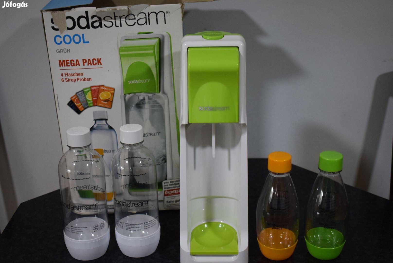 Sodastream szódagép,patronnal,4 palackkal
