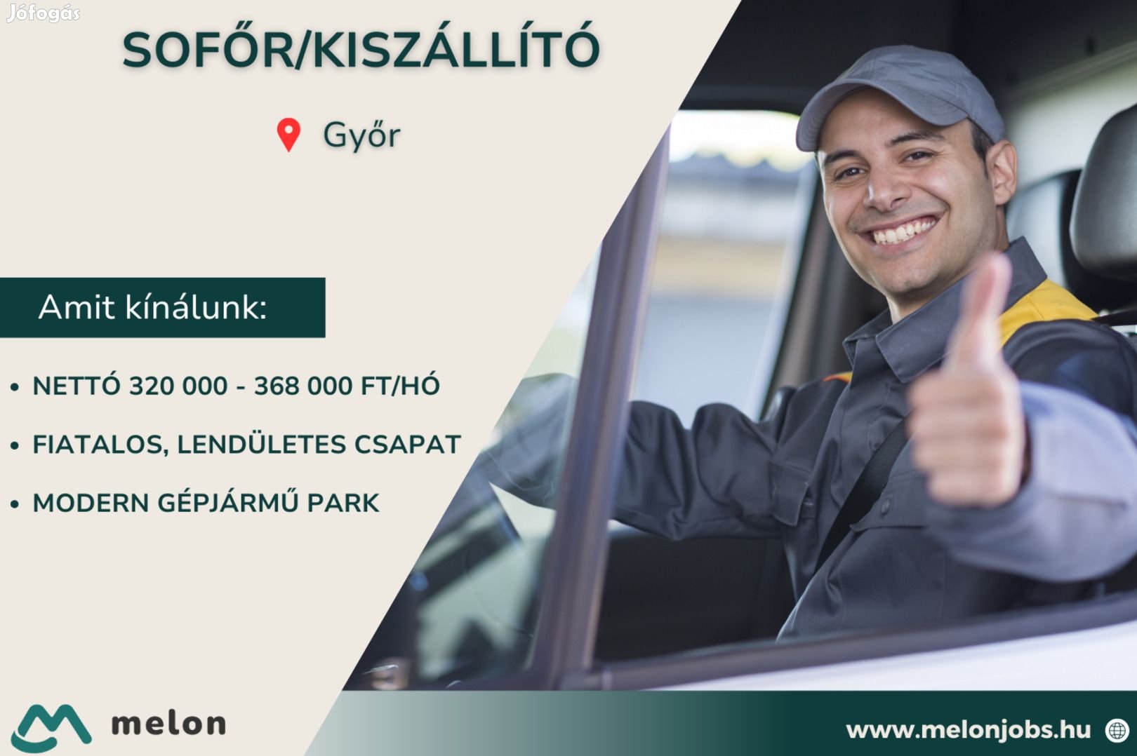 Sofőr/Kiszállító