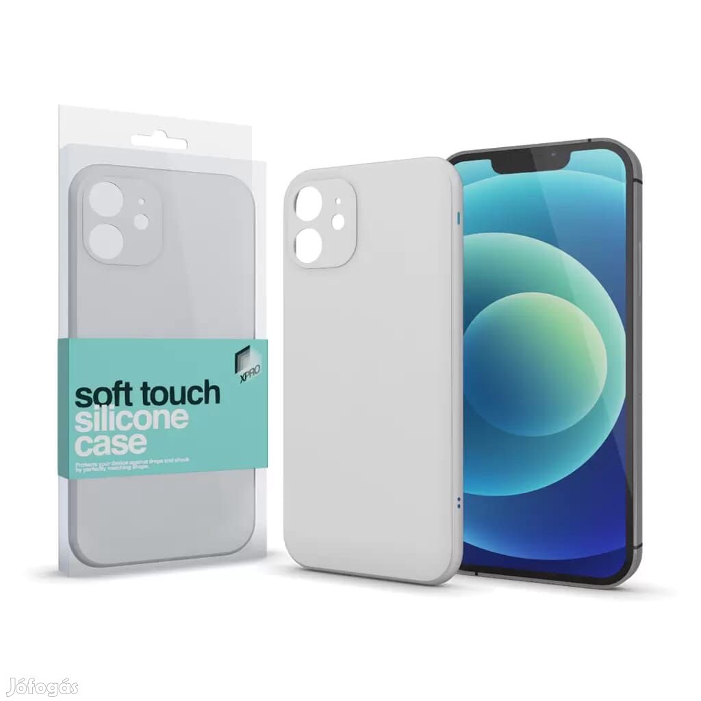 Soft Touch Silicone Case Slim törtfehér Apple iPhone Xr készülékhez