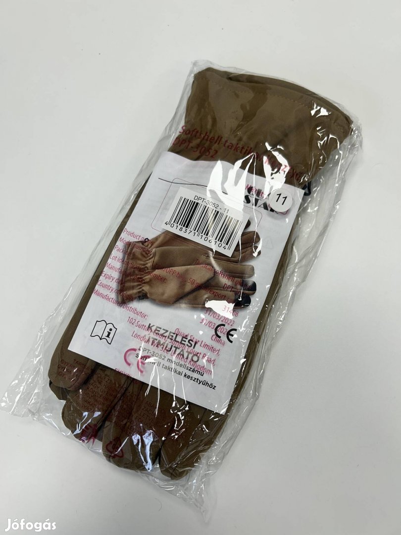 Softshell taktikai kesztyű