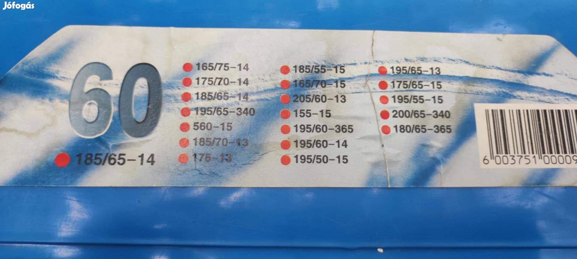 Soha nem használt hólánc R14, R15 kerékmérethez