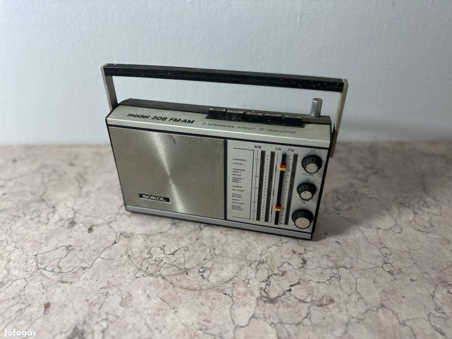 Sokol Model 308 FM-AM Rádió Hi-Fi hifi