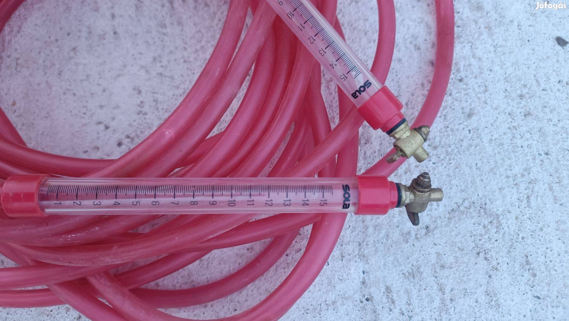 Sola tömlős vízmérték slagvízmérték