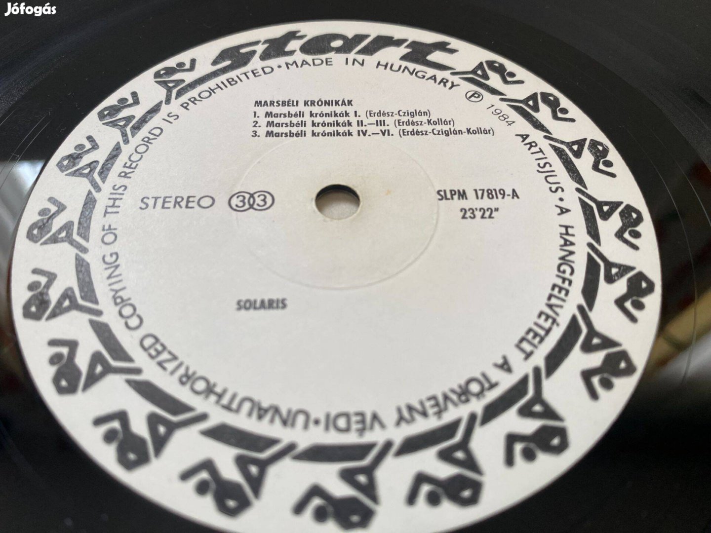 Solaris - Marsbéli krónikák 1984 LP VGVG