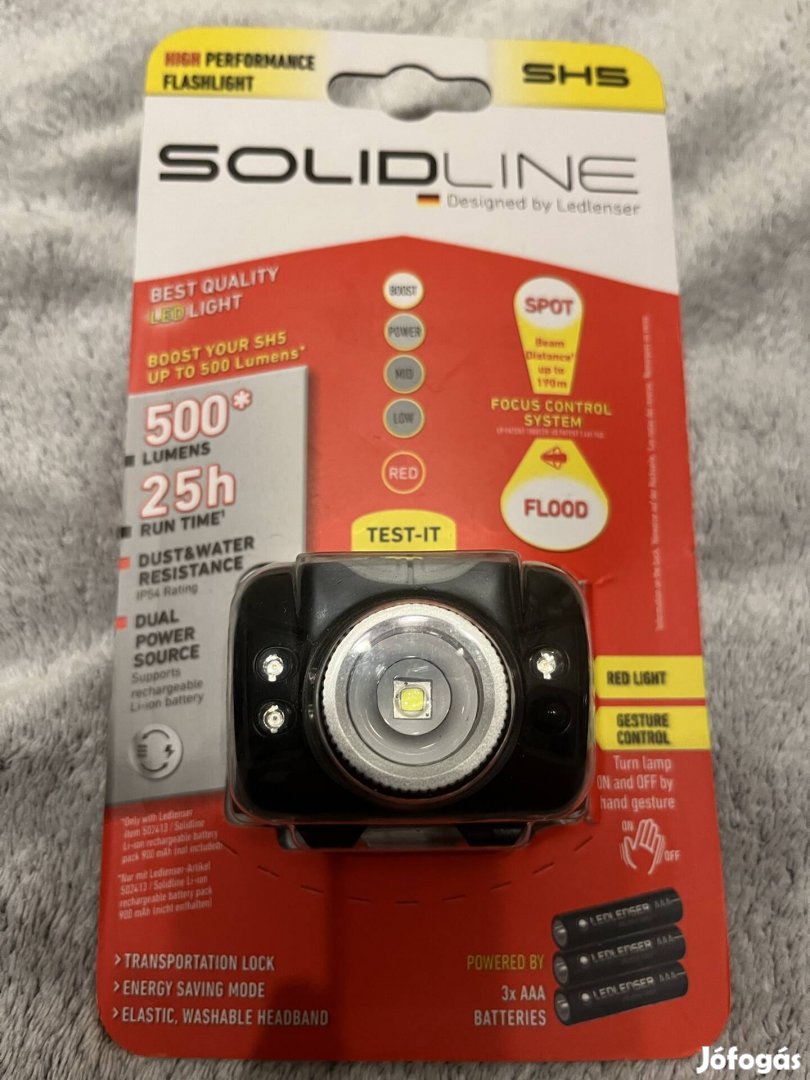 Solidline SH5 fejlámpa