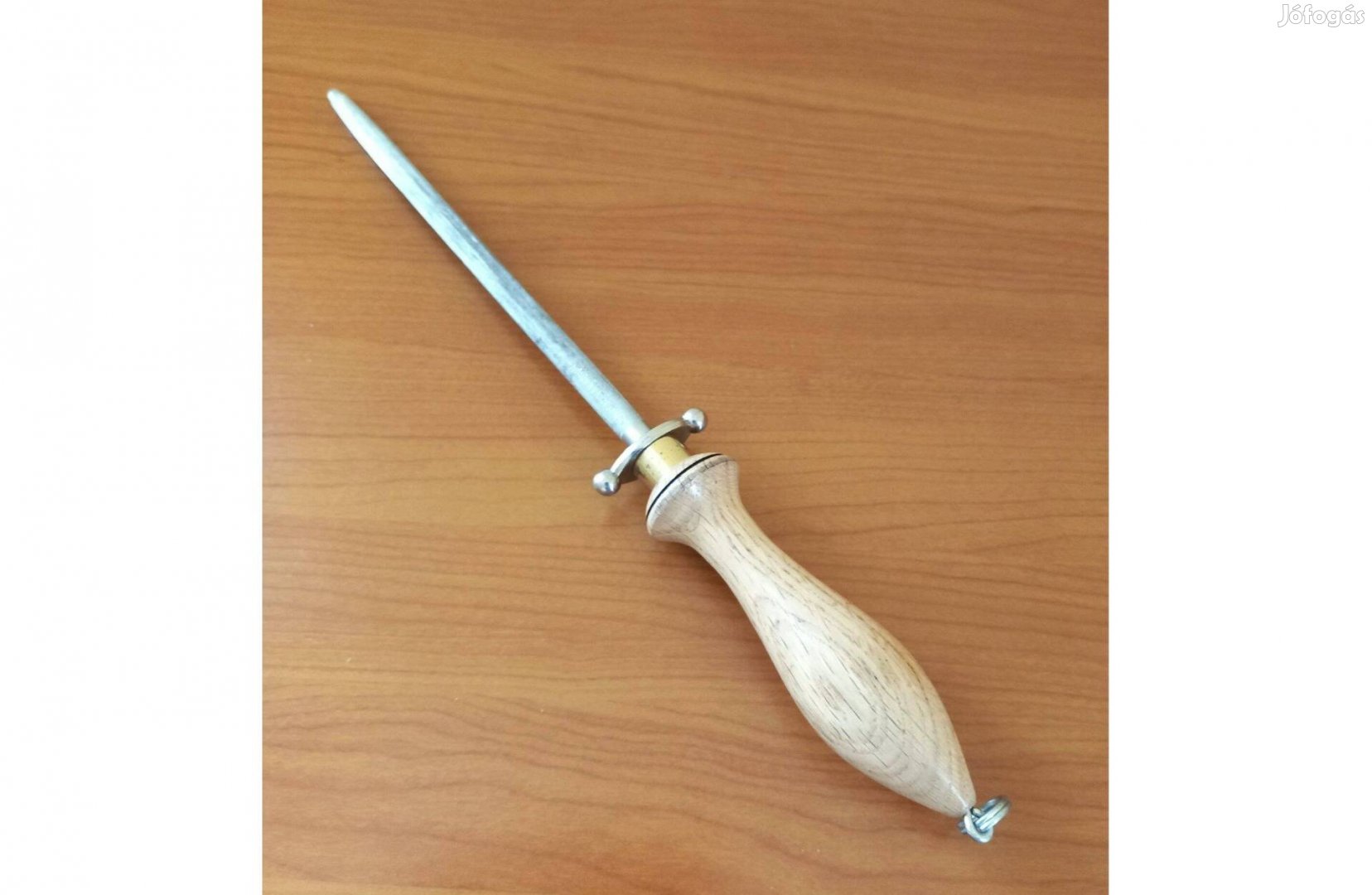 Solingen késélező, fenőacél (króm-vanádium acél), felakasztható, 34 cm