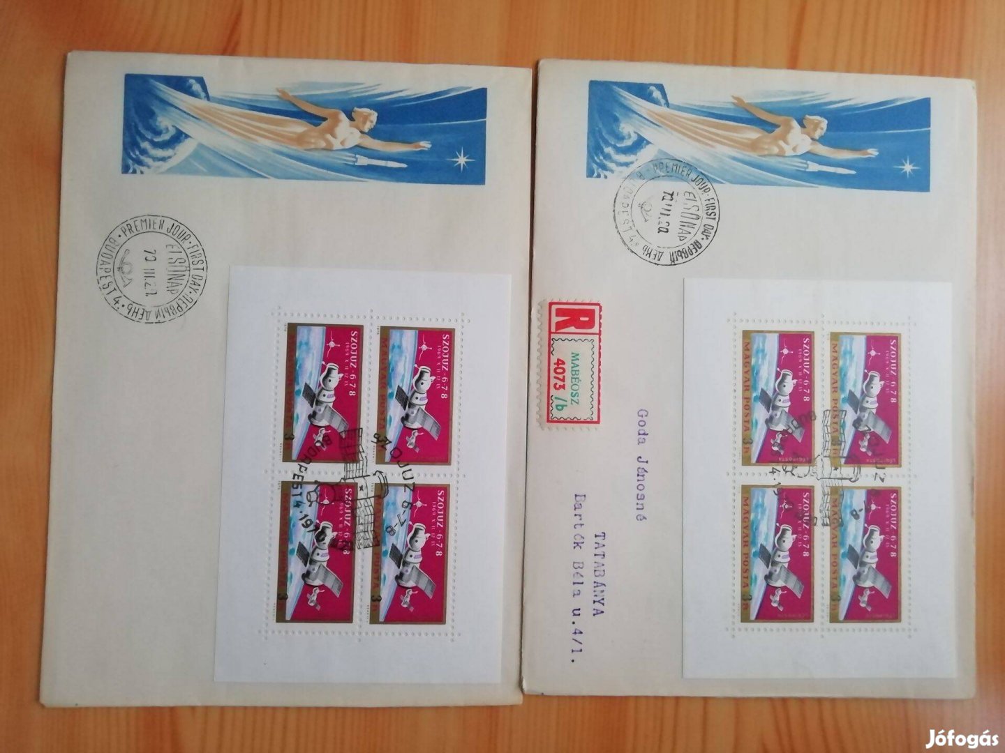 Soljuz 1970-es FDC 2 db futott + nem futott