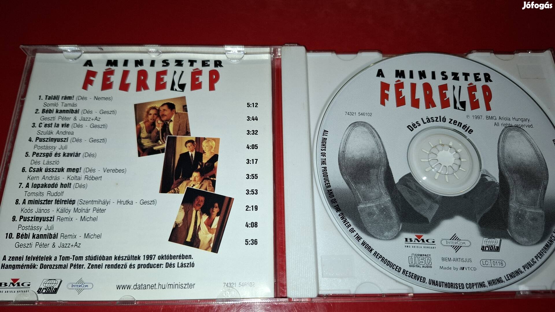 Somló Dés Geszti A Miniszter félrelép filmzene Cd 1997