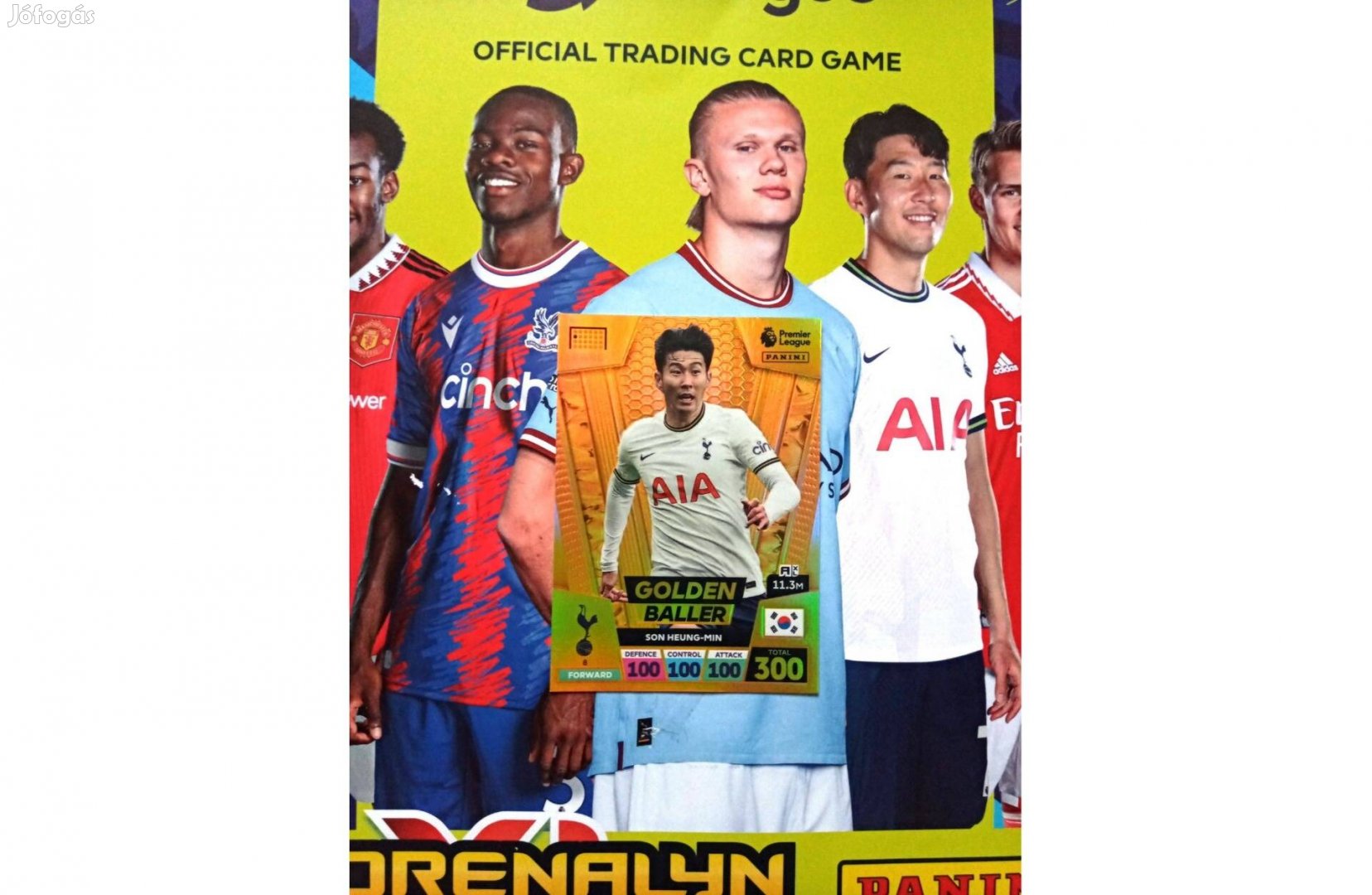 Son (Tottenham) Golden Baller Panini Premier League 2023 focis kártya
