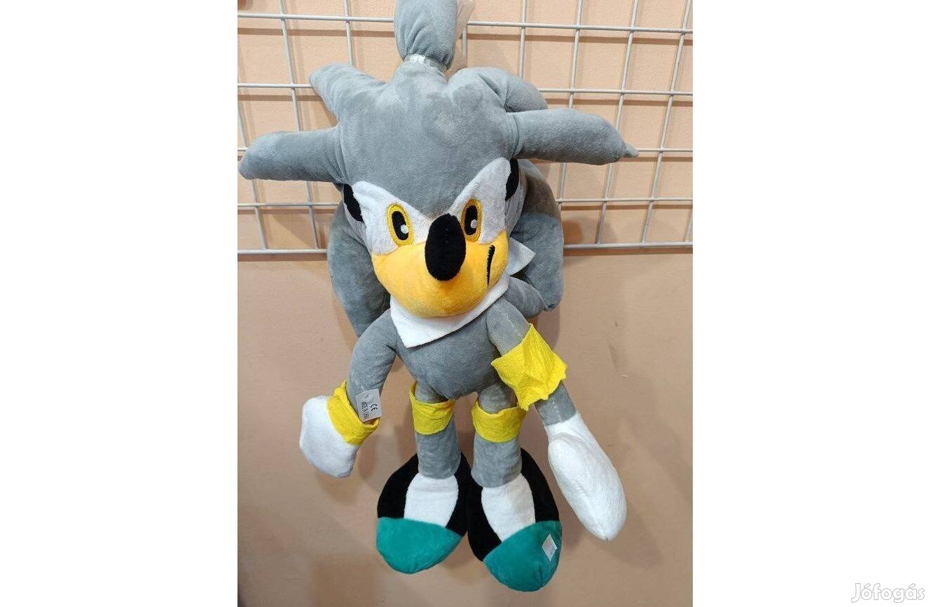 Sonic A Sündisznó Plüss 55 CM Silver The Hedgehog, Vadi új termék!!