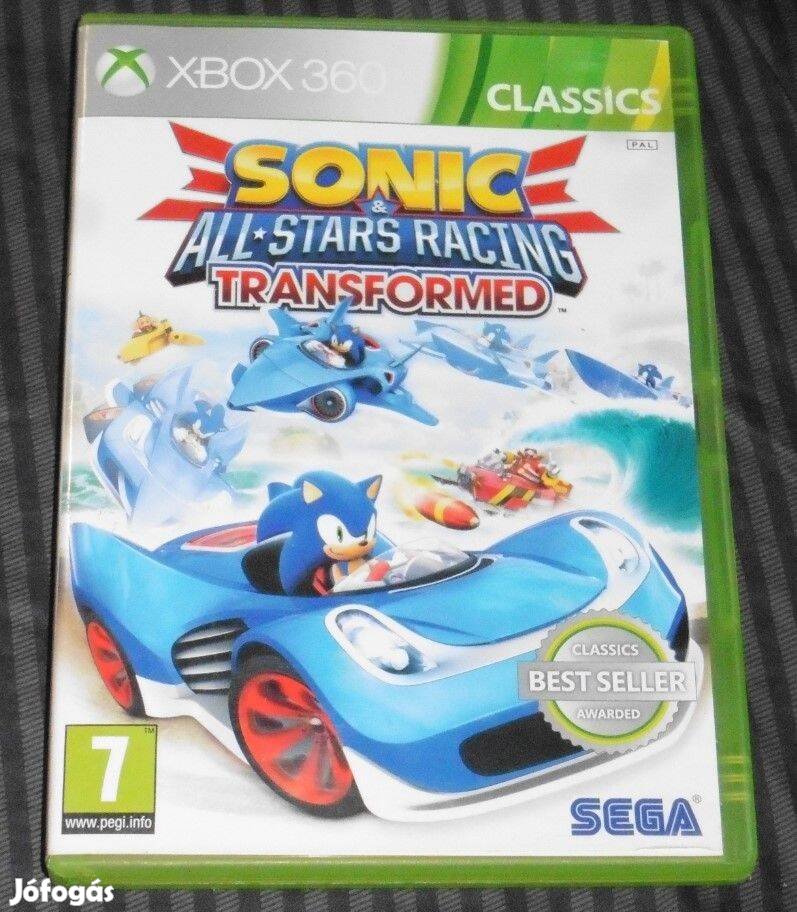 Sonic All Stars Racing Transformed Gyári Xbox 360, Xbox ONE játék