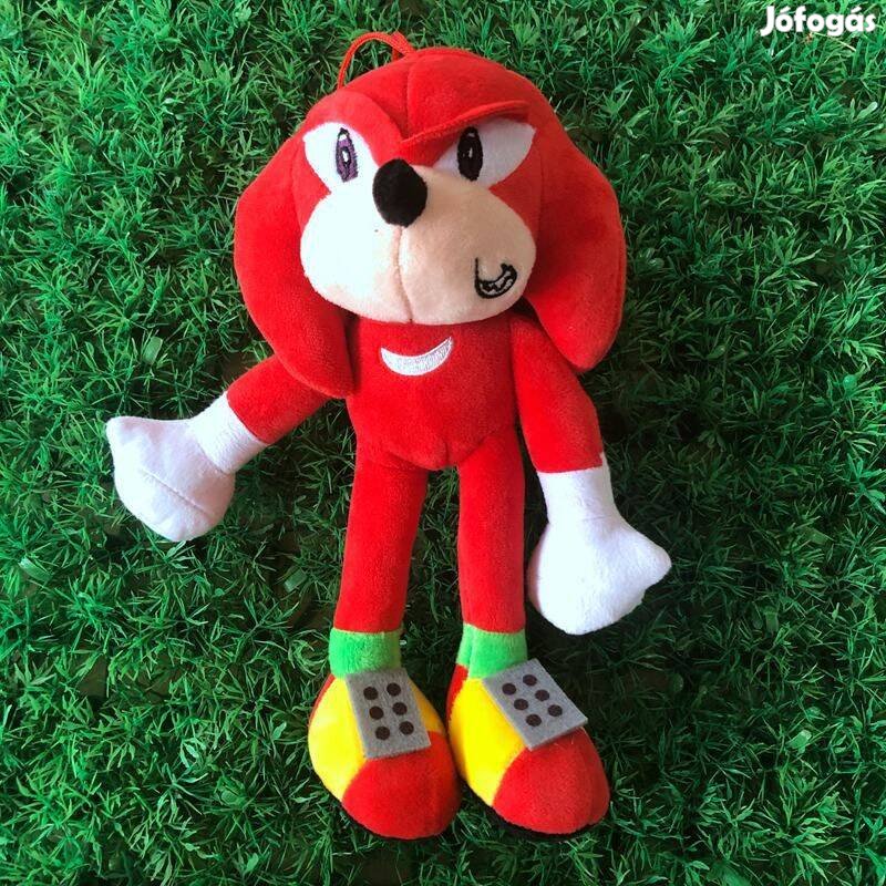 Sonic Knuckles Sündisznó plüss 25 cm Új Készleten számlával