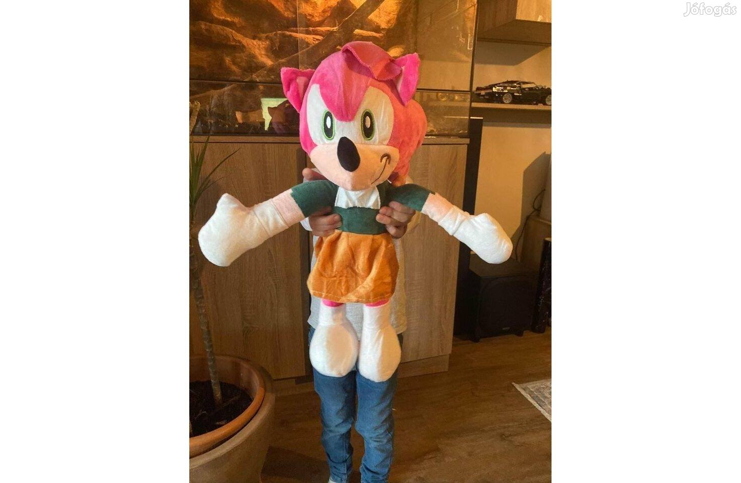 Sonic Plüss Amy Rose Nagy méret 45 cm