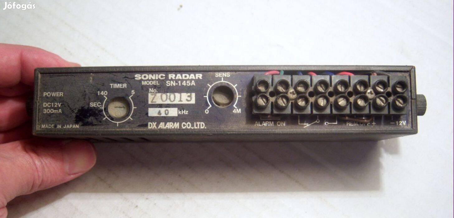 Sonic Radar SN-145A Riasztó kb.1980 (teszteletlen)