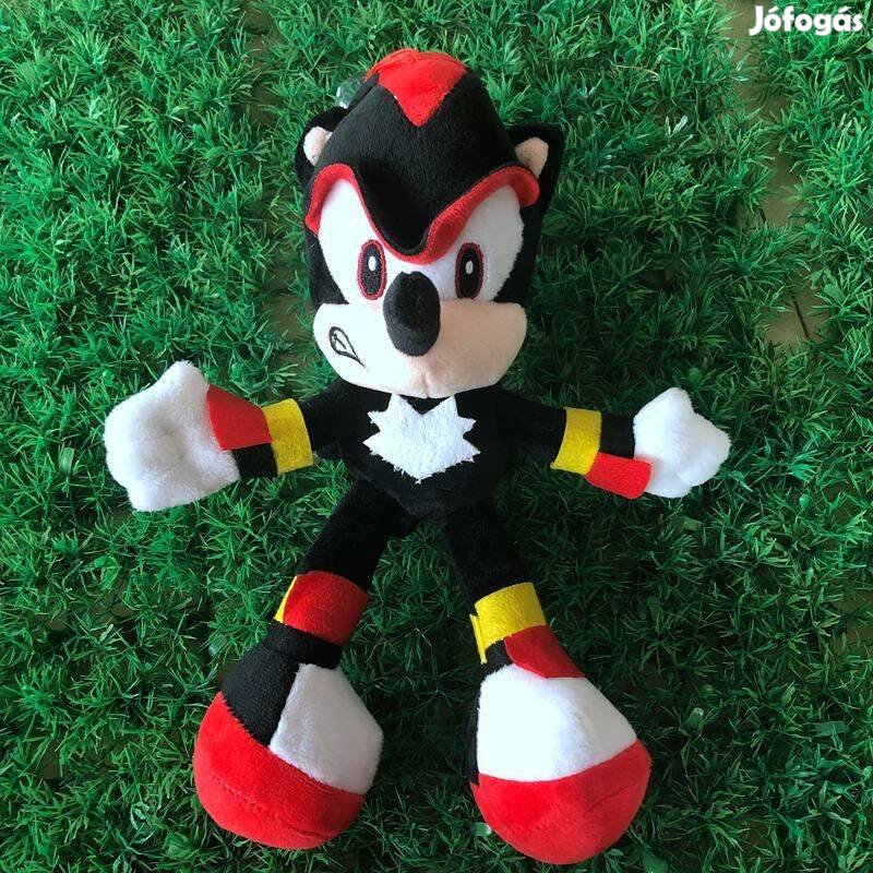 Sonic Shadow Sündisznó plüss játék figura 27cm Új számlával Hedgehog