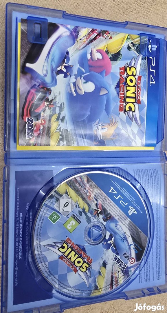 Sonic Team Racing Ps4 Ps5 használt játék Playstation 4 5