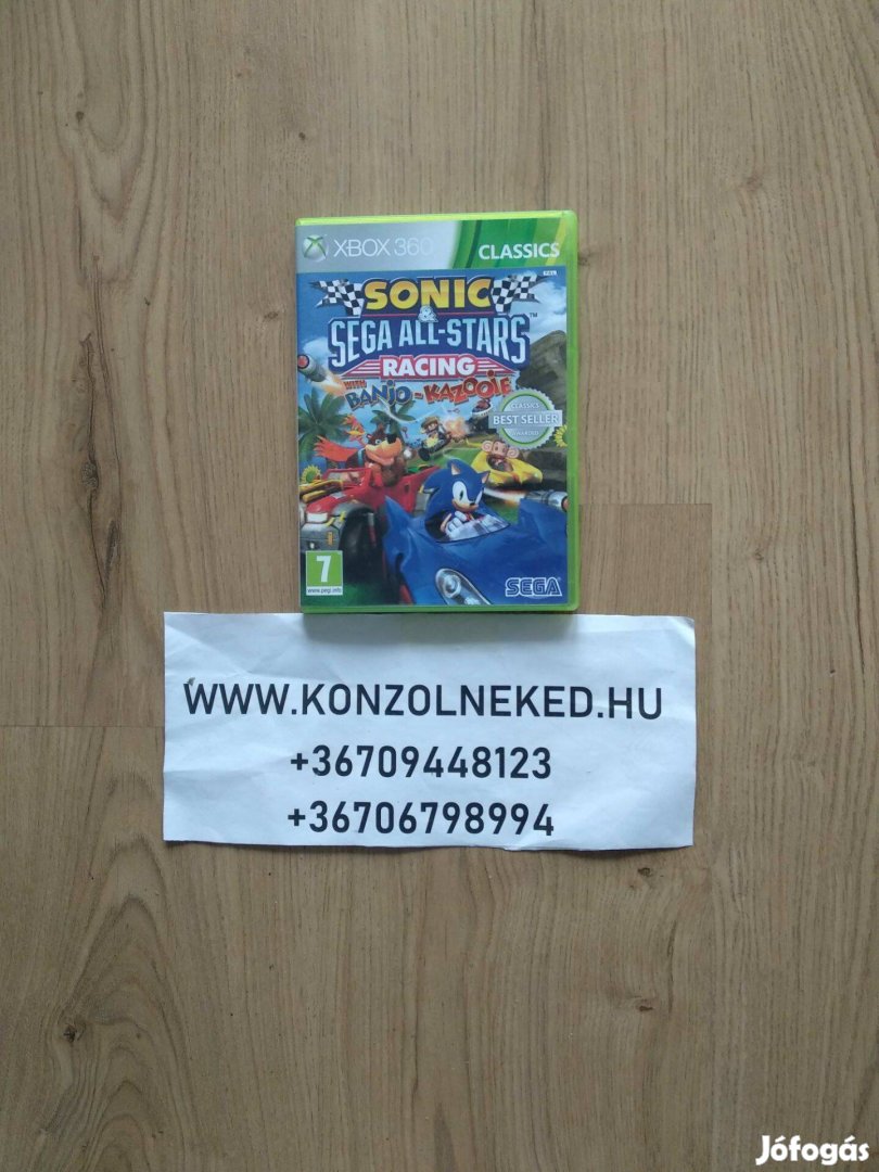 Sonic & Sega All-Stars Racing With Banjo-Kazooie eredeti Xbox 360 játé