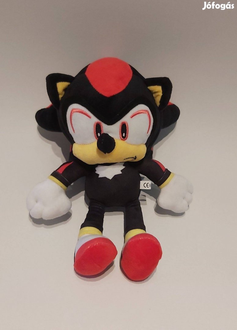 Sonic a Sündisznó Shadow plüss 30 cm Új számlával készleten