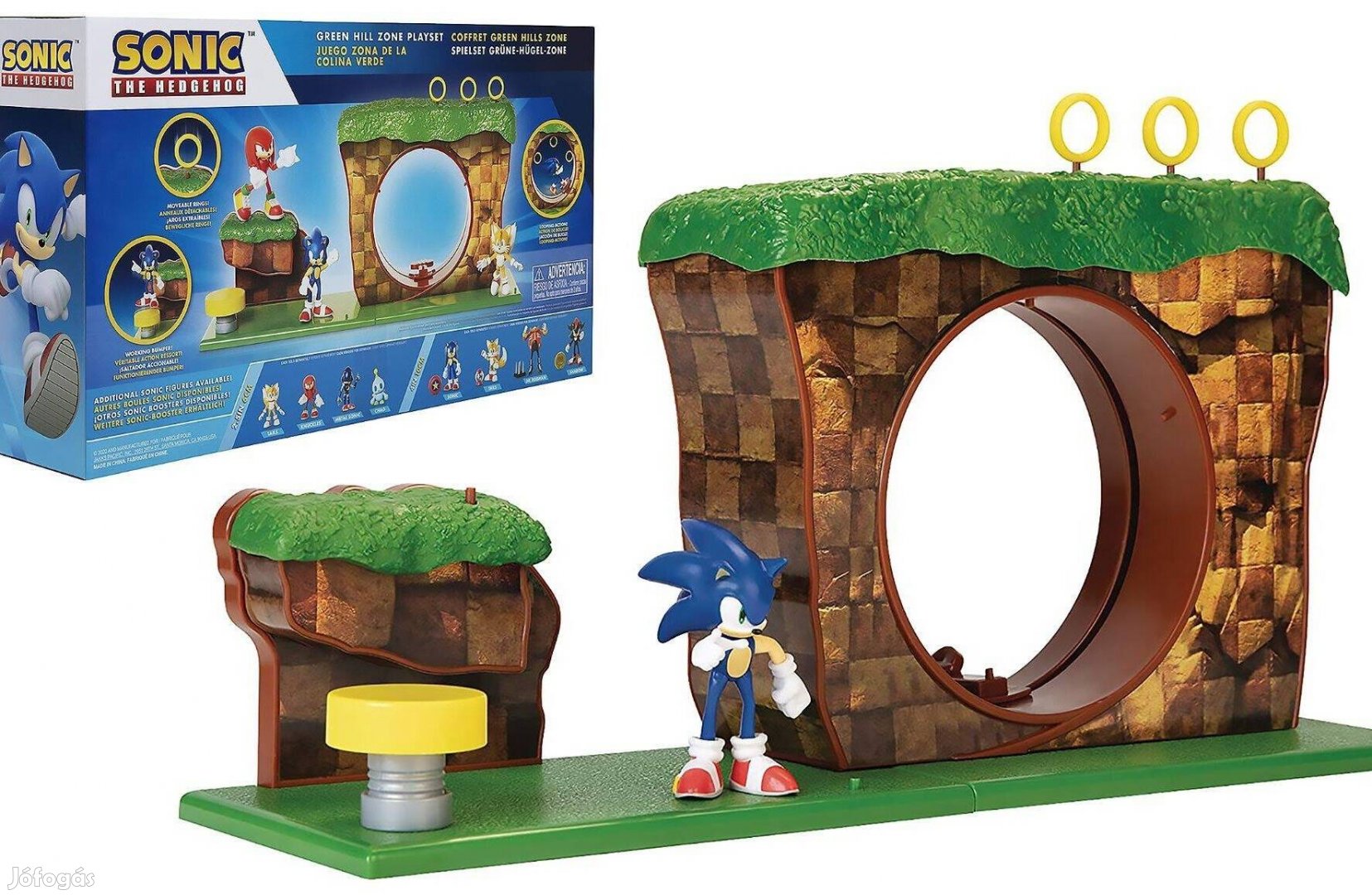 Sonic a sündisznó Green hill zone pálya játék szett Sega Jakks