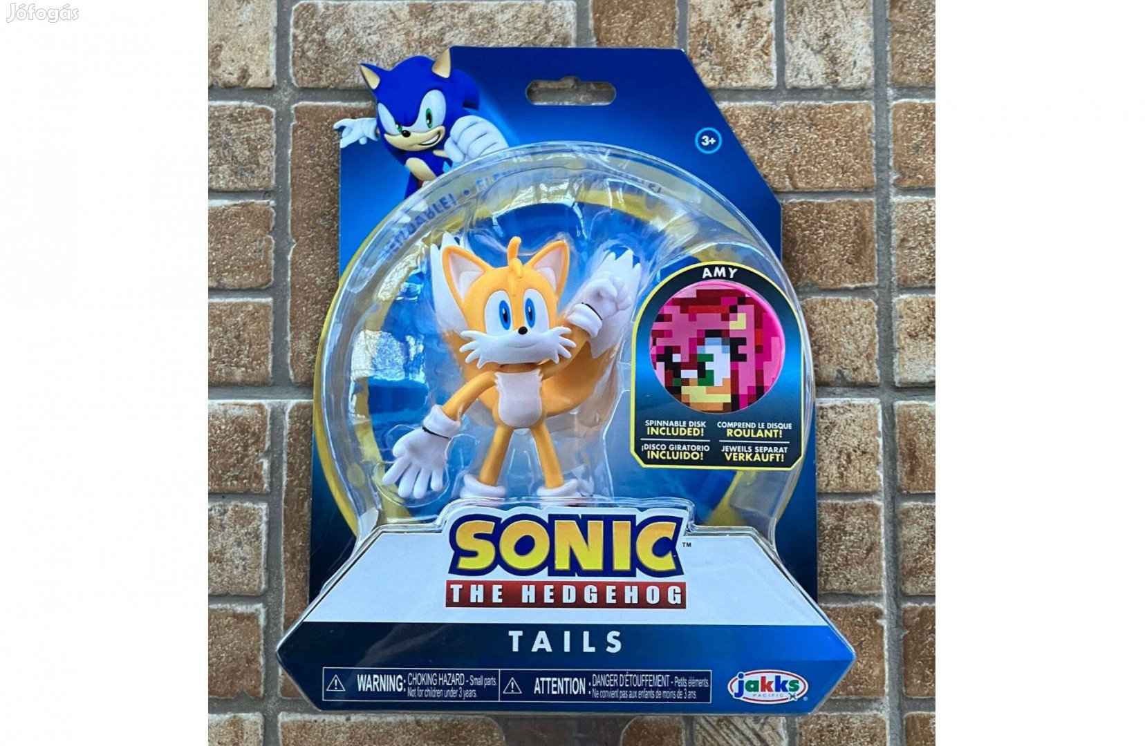 Sonic a sündisznő Tails figura Jakks bontatlan,új