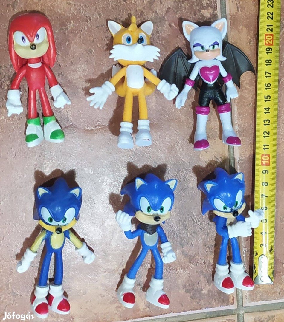 Sonic és Barátai 10 cm figura készlet, 6db